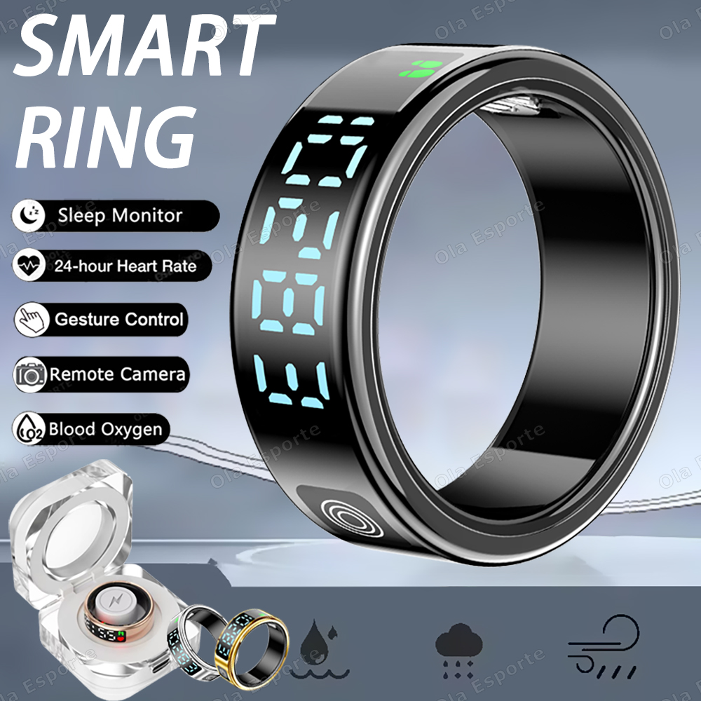 Health Monitors - SR08 Smart Ring met oplaaddoos voor