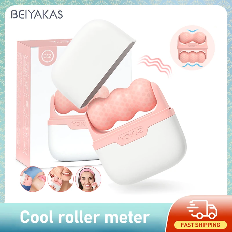 Face Ice Roller Puffiness - 2-in-1 Beiyakes IJsroller voor gezicht en