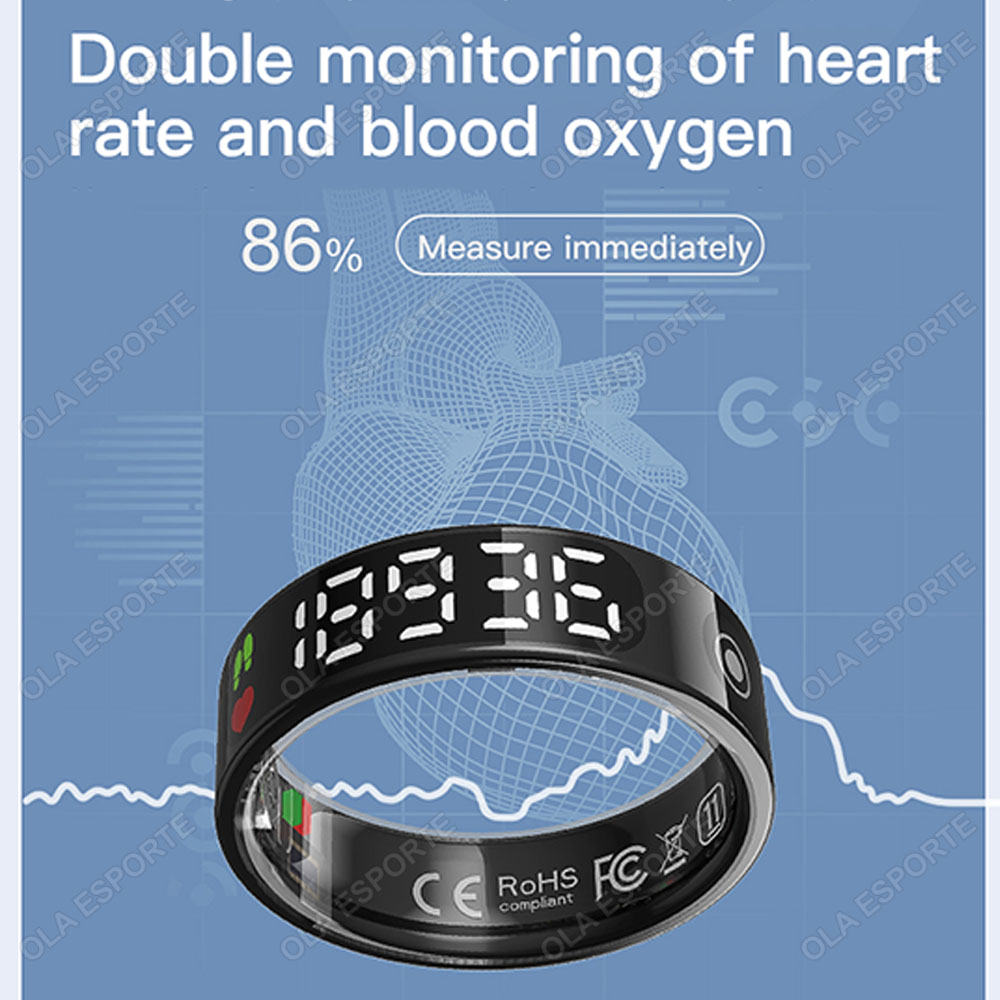 SR08 Smart Ring met oplaaddoos - Health Monitors recensie en prijs