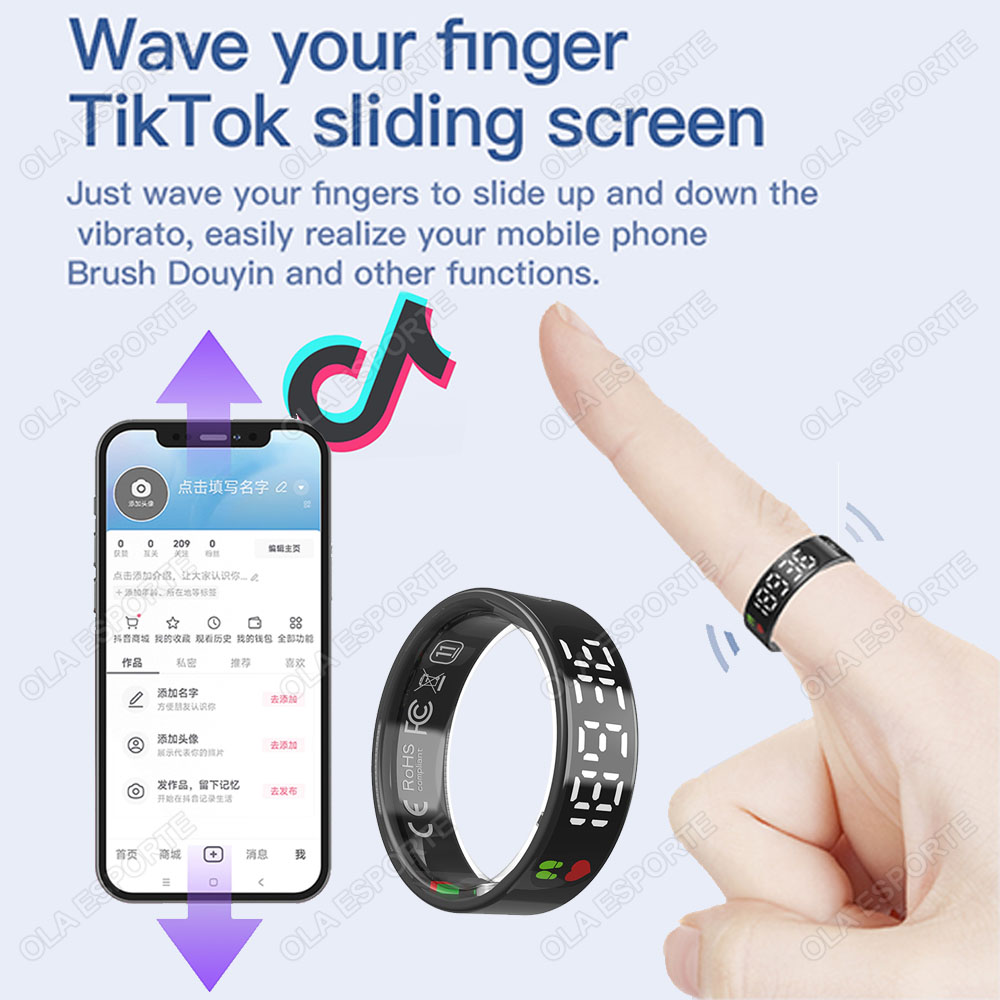 SR08 Smart Ring met oplaaddoos - Health Monitors recensie en prijs