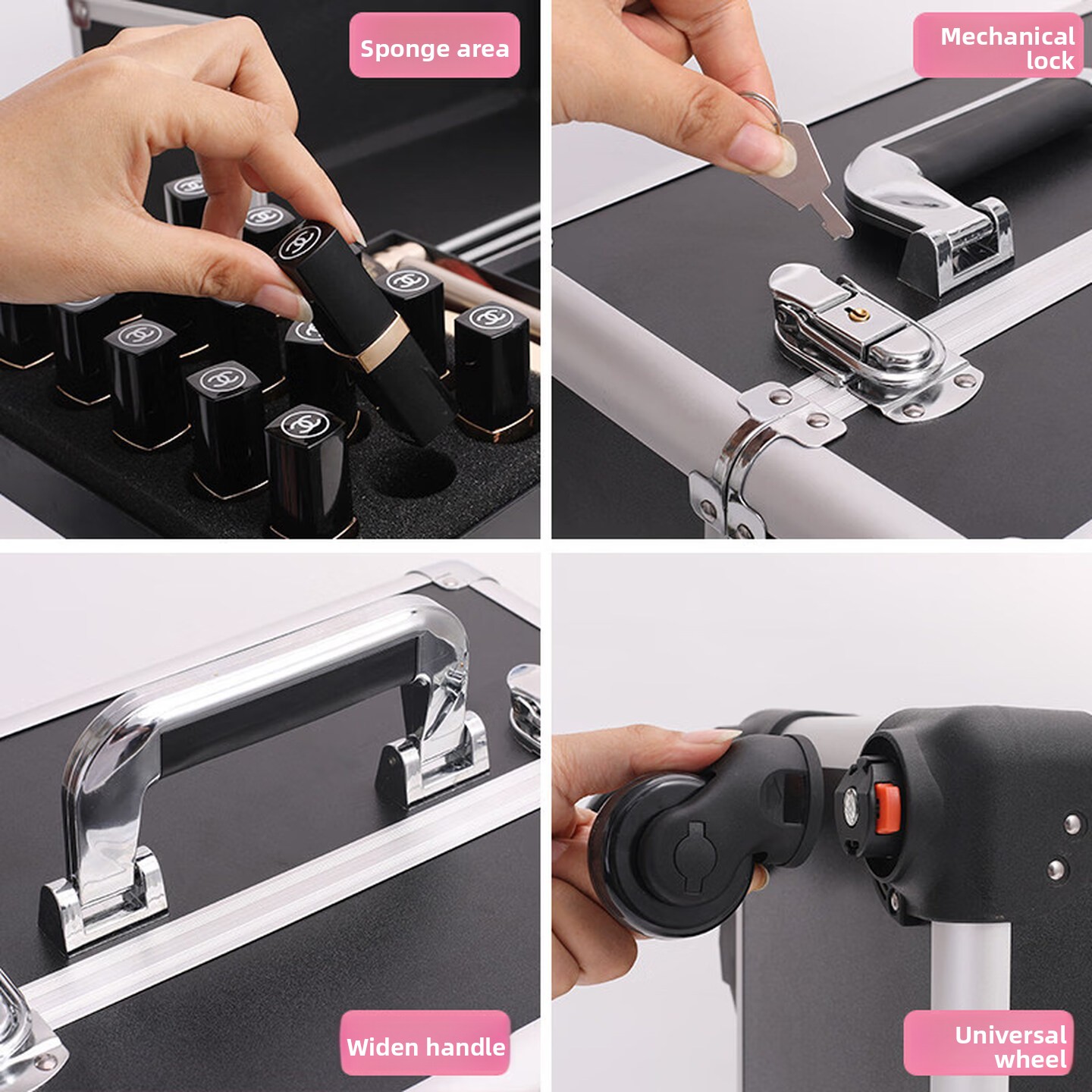 Opvouwbare make-upkoffer, afsl - Makeup recensie en prijs