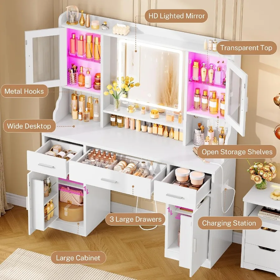 Make-up tafel met spiegel en v - Makeup recensie en prijs