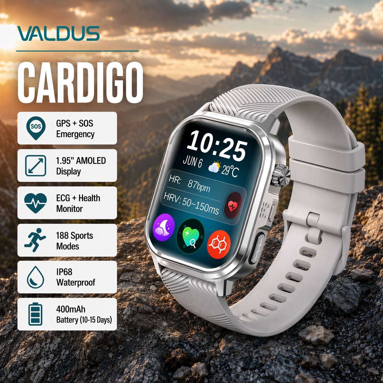 VALDUS CARDIGO Heren Dames ECG - Health Monitors recensie en prijs