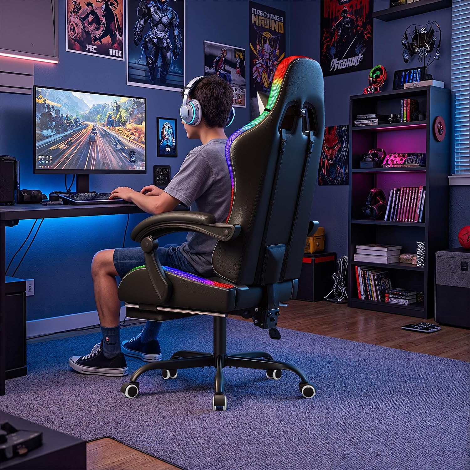 Homall gamingstoel, ergonomisc - Massage recensie en prijs
